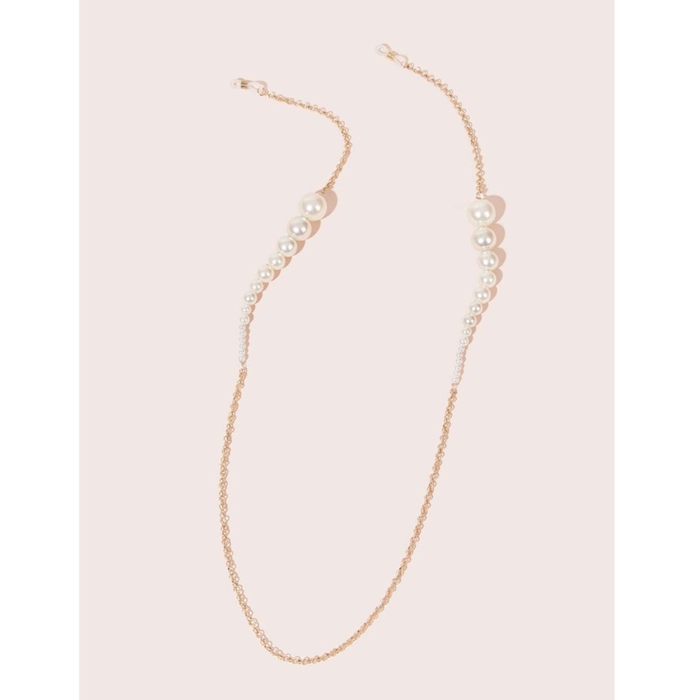 ZARA Pearl Glasses Chain Sunglass Pearl Mask Chain - Picture 3 of 4